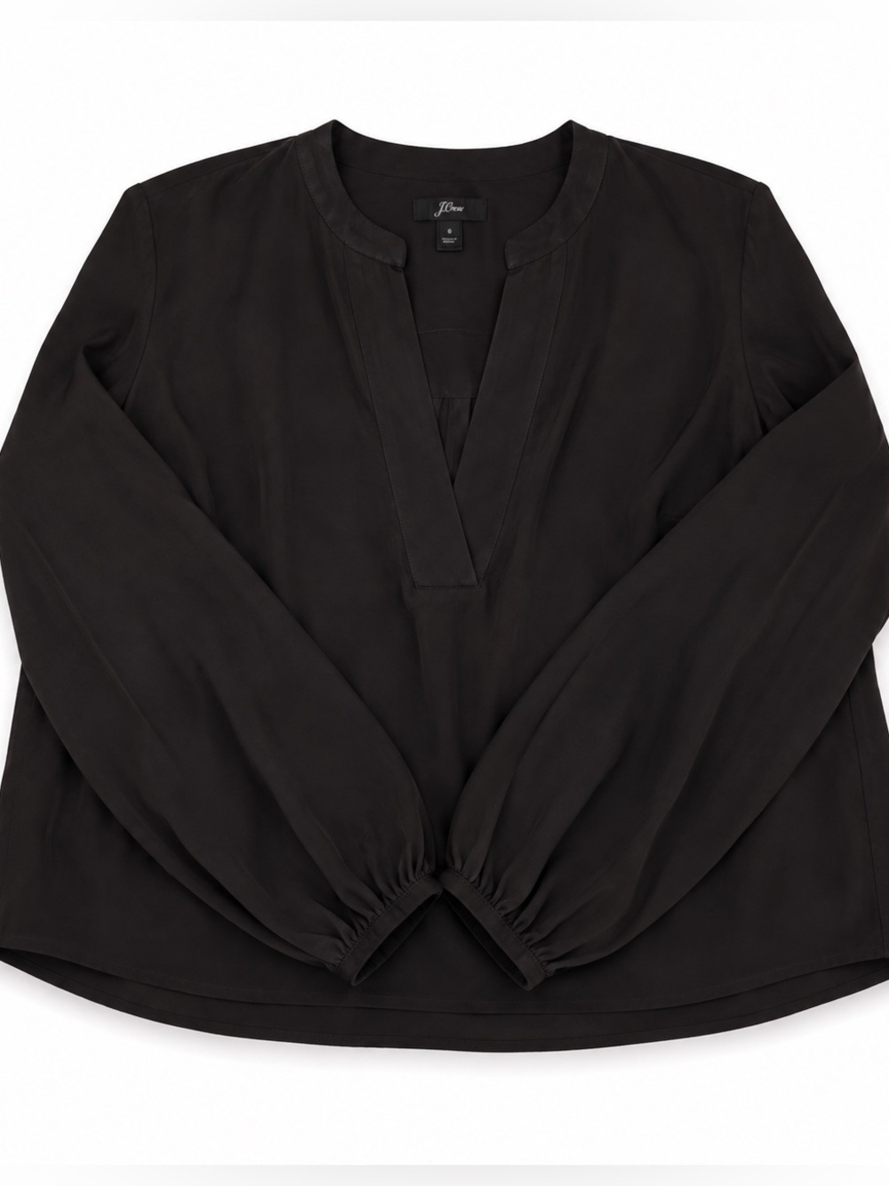 J. Crew Black Long Sleeve Casual Button-Down Shirt